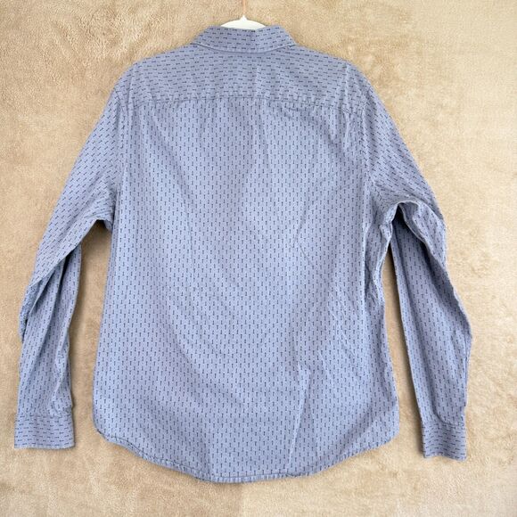 Goodfellow & Co Button-Up Mens L Gray Long Sleeve Slim Fit Casual Dress Shirt - Picture 2 of 11